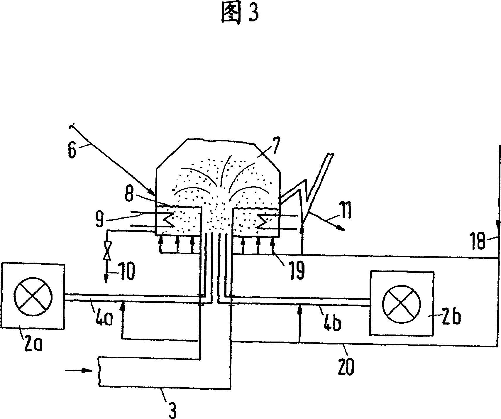 Treatment of granular solids in an annular fluidized bed with microwaves