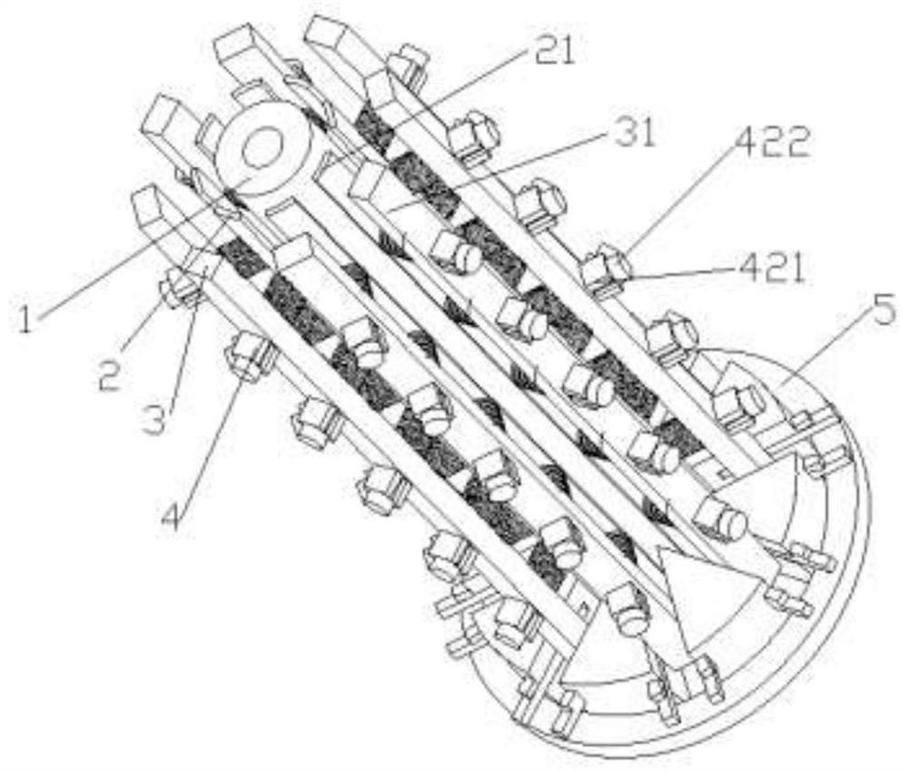 Retractable wet bag type cold isostatic pressing forming die