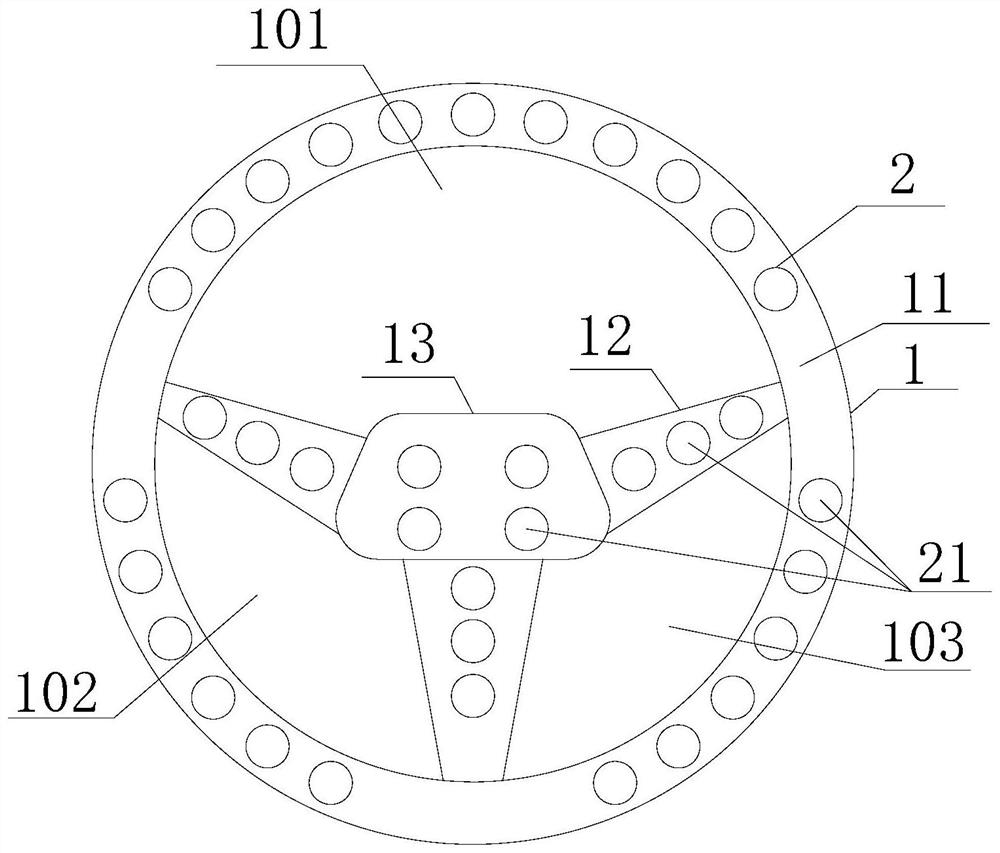 Anti-interference safety steering wheel and anti-interference method