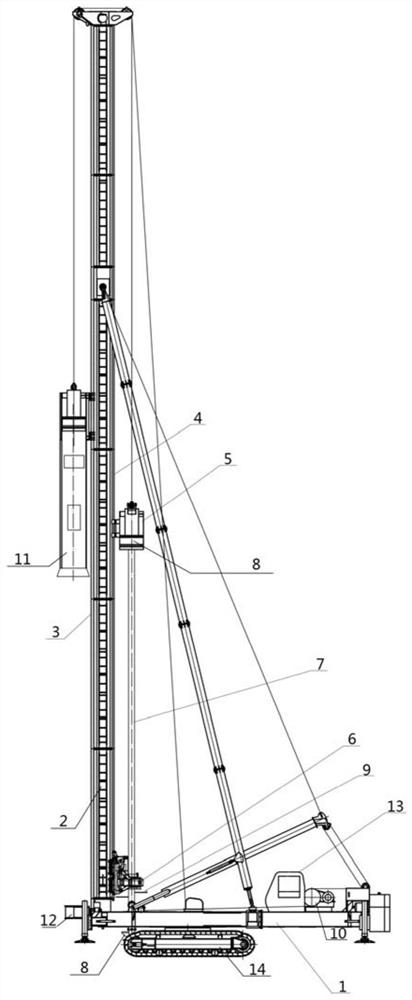 Cement-soil composite pipe pile integral forming machine and cement-soil composite pipe pile forming method thereof