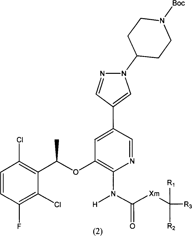 Crizotinib prodrug, as well as preparation and application thereof