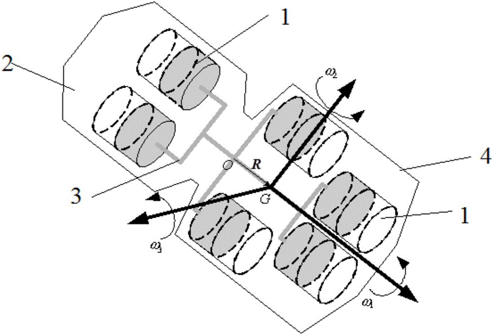 On-orbit refueling spacecraft attitude control method