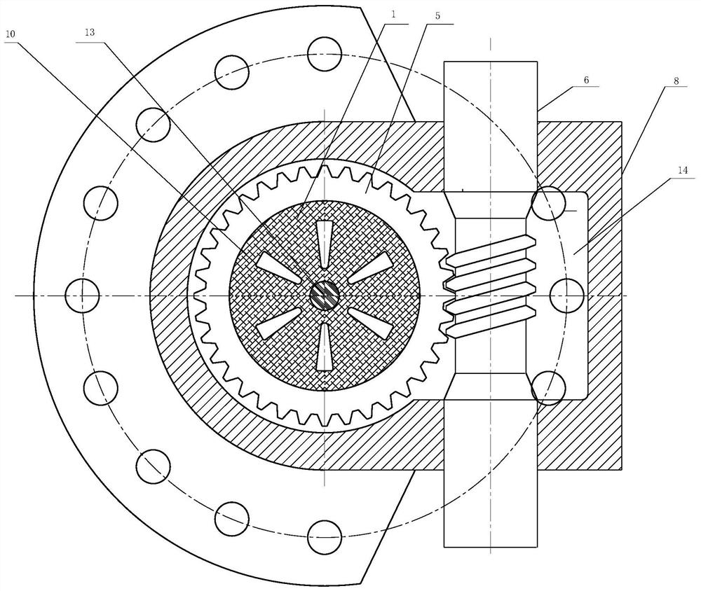 Full-lining ceramic wheel valve