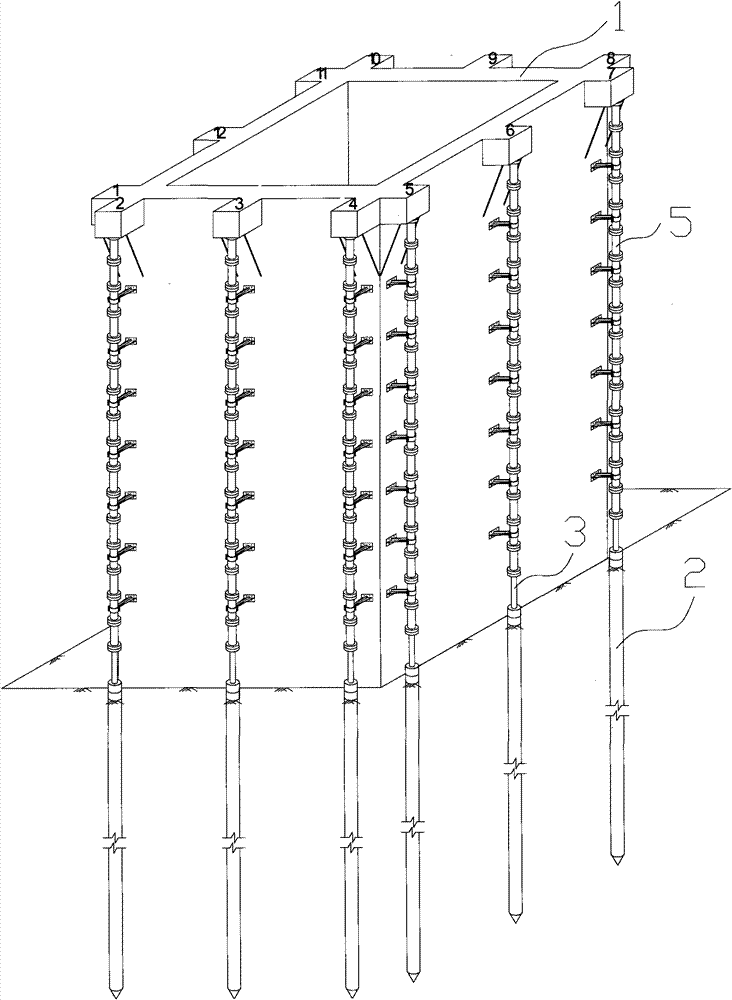 Sinking device of open caisson and sinking method of open caisson with same