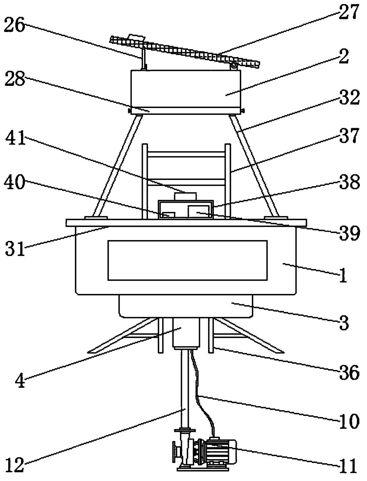 A remotely controlled water quality monitoring buoy