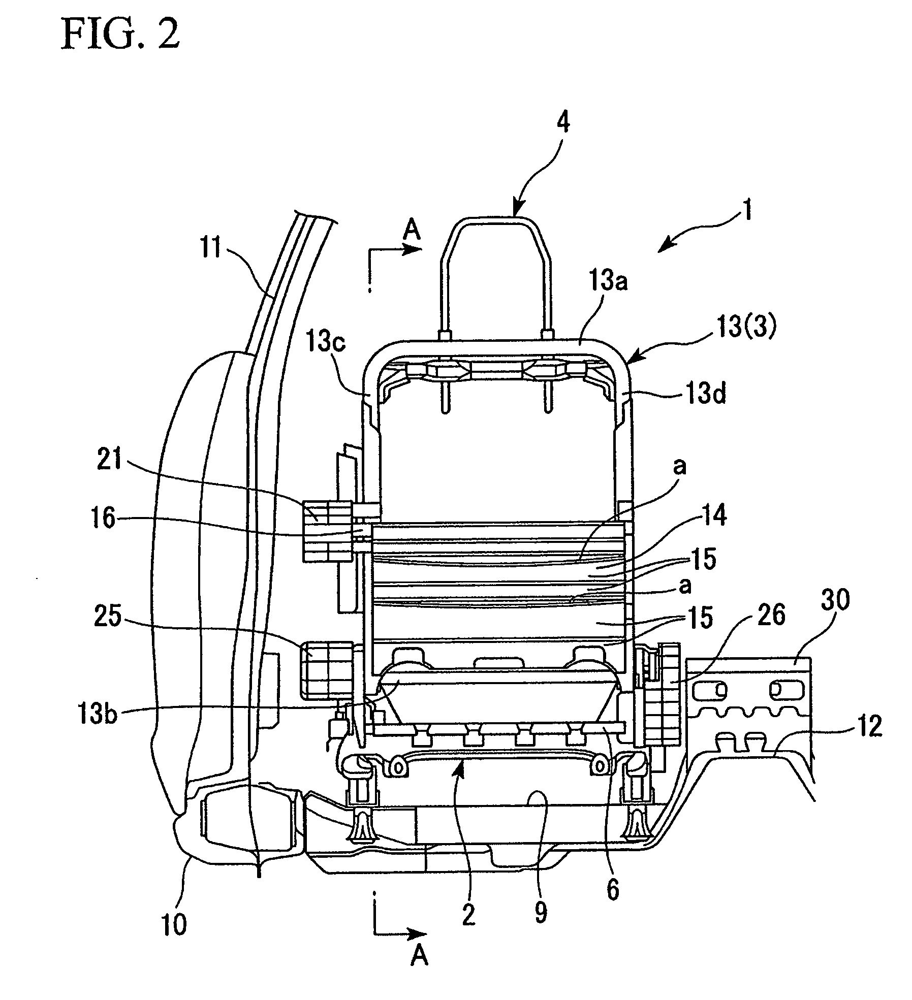 Load transmission body for vehicle
