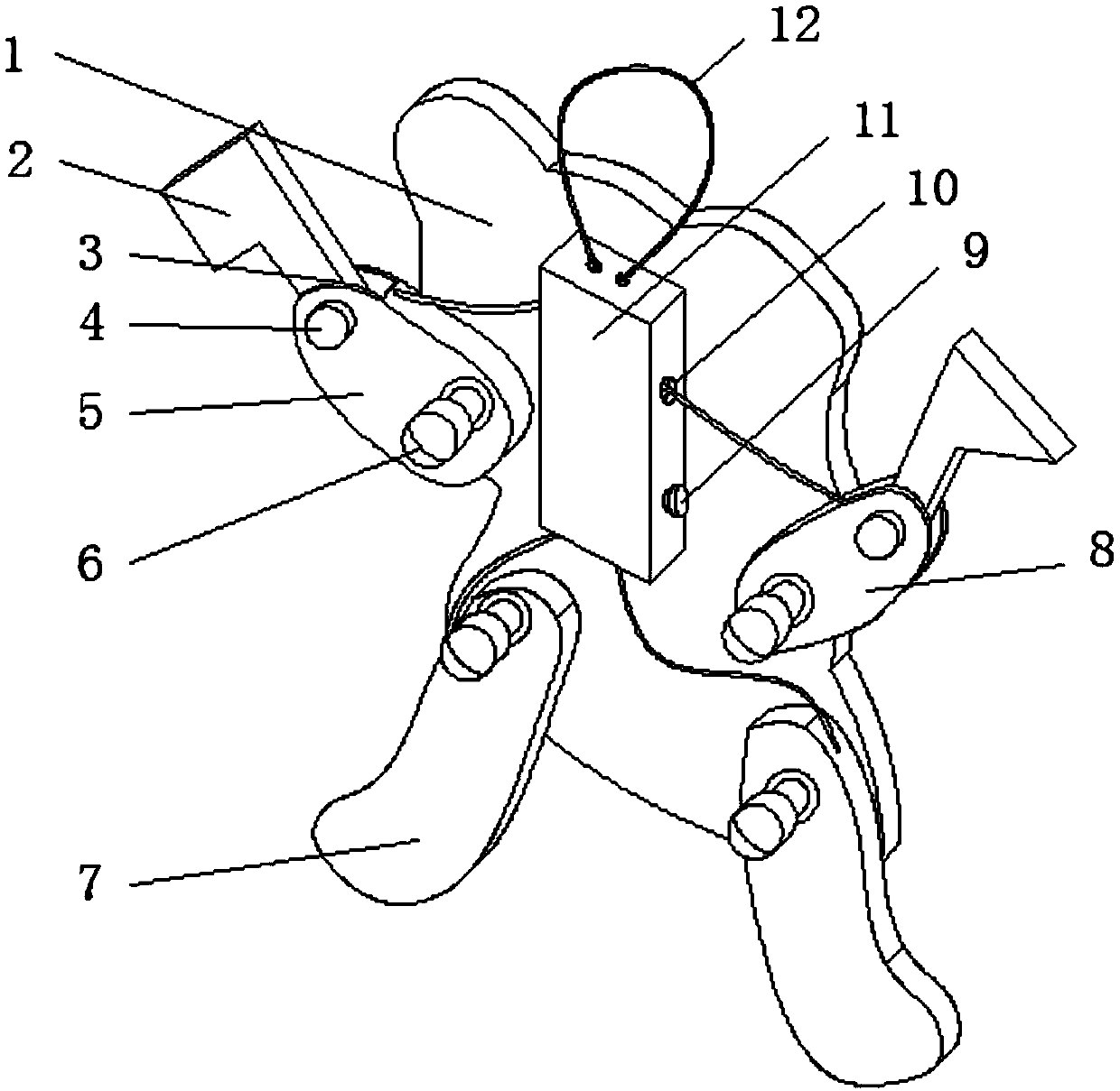 Combined type string puppet capable of preventing children from scratching