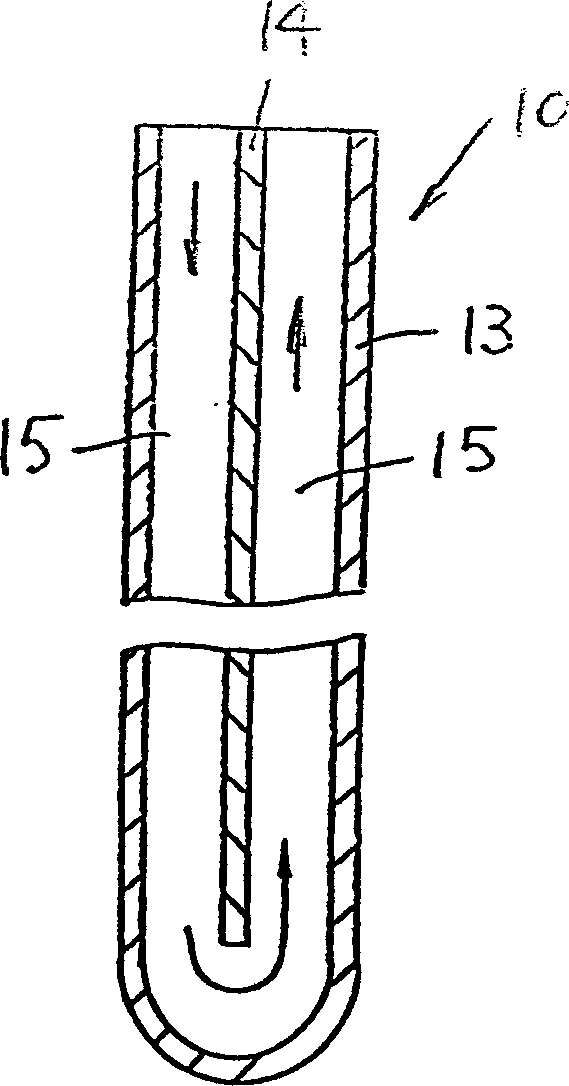 Snow melting device using geothermal energy