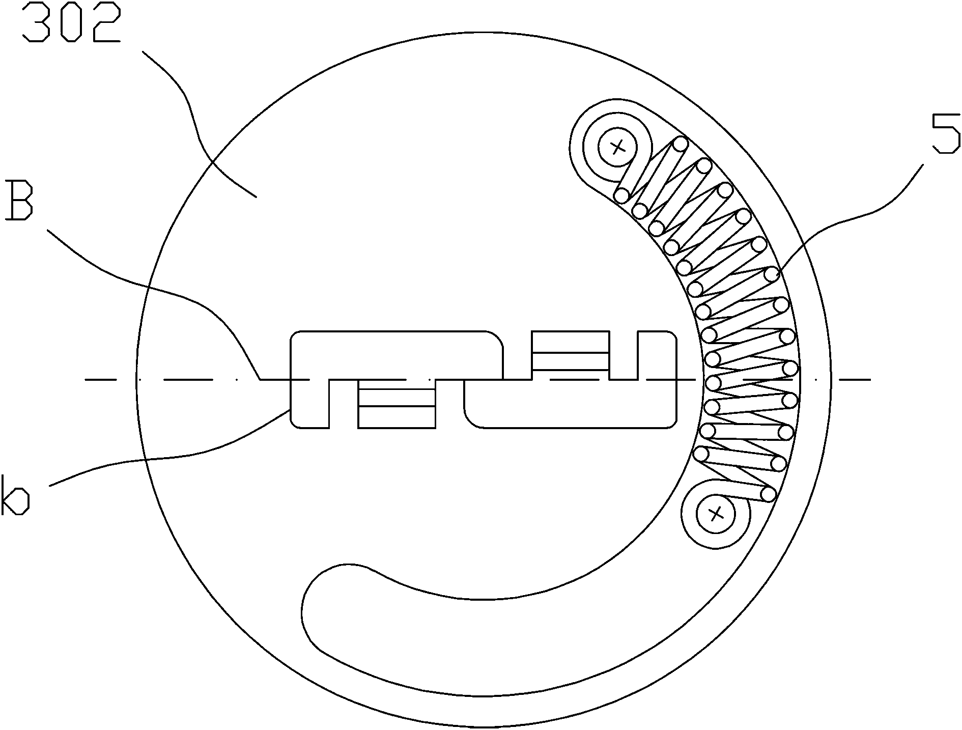 Combination of lock and key and application method of combination