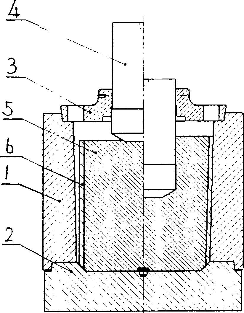 Method for producing circular cog hot forged from generator protective ring and mould