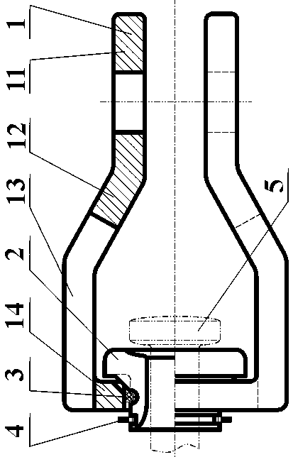 Socket clevis convenient for automatically identifying defects