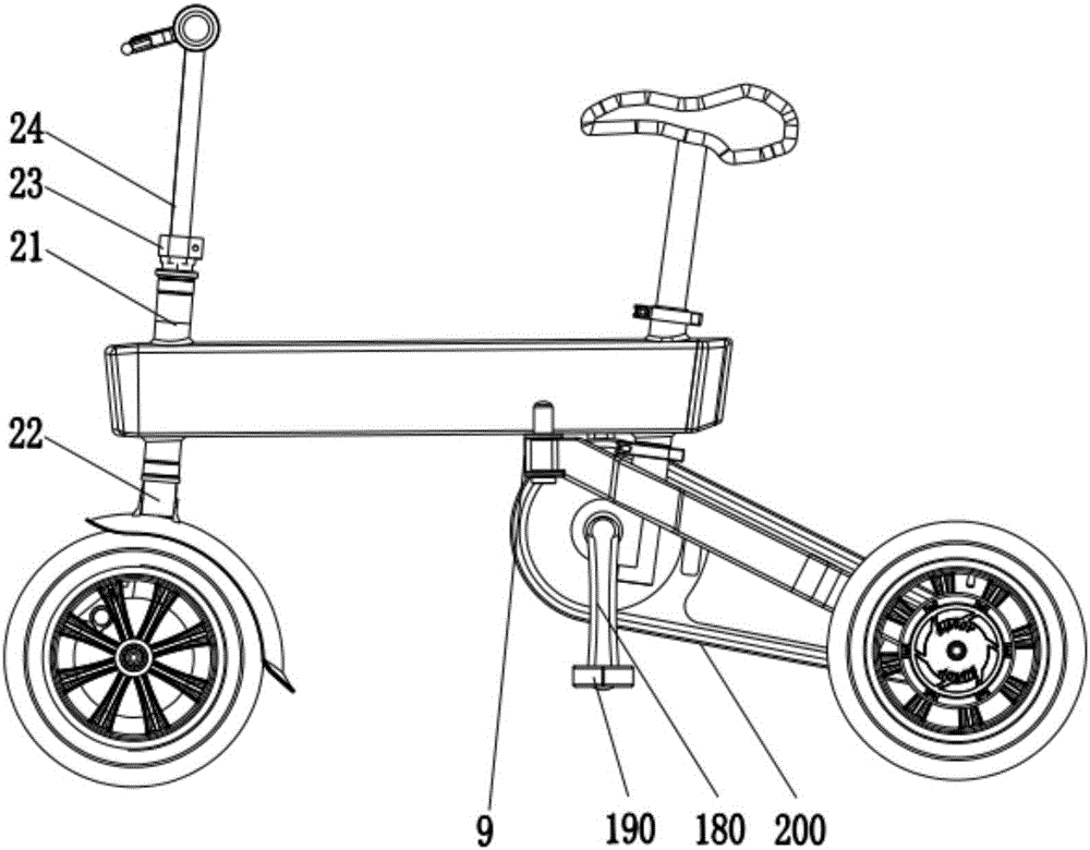 Folding electric scooter or bicycle