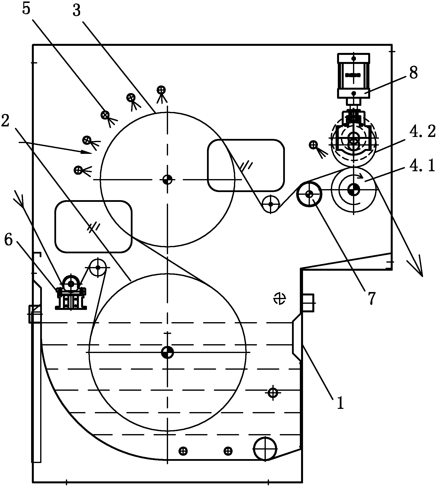 Knitting open-width wet processing unit with spray washing device