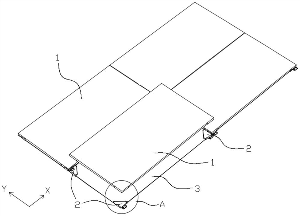 Floor splicing and fixing structure and mounting method thereof