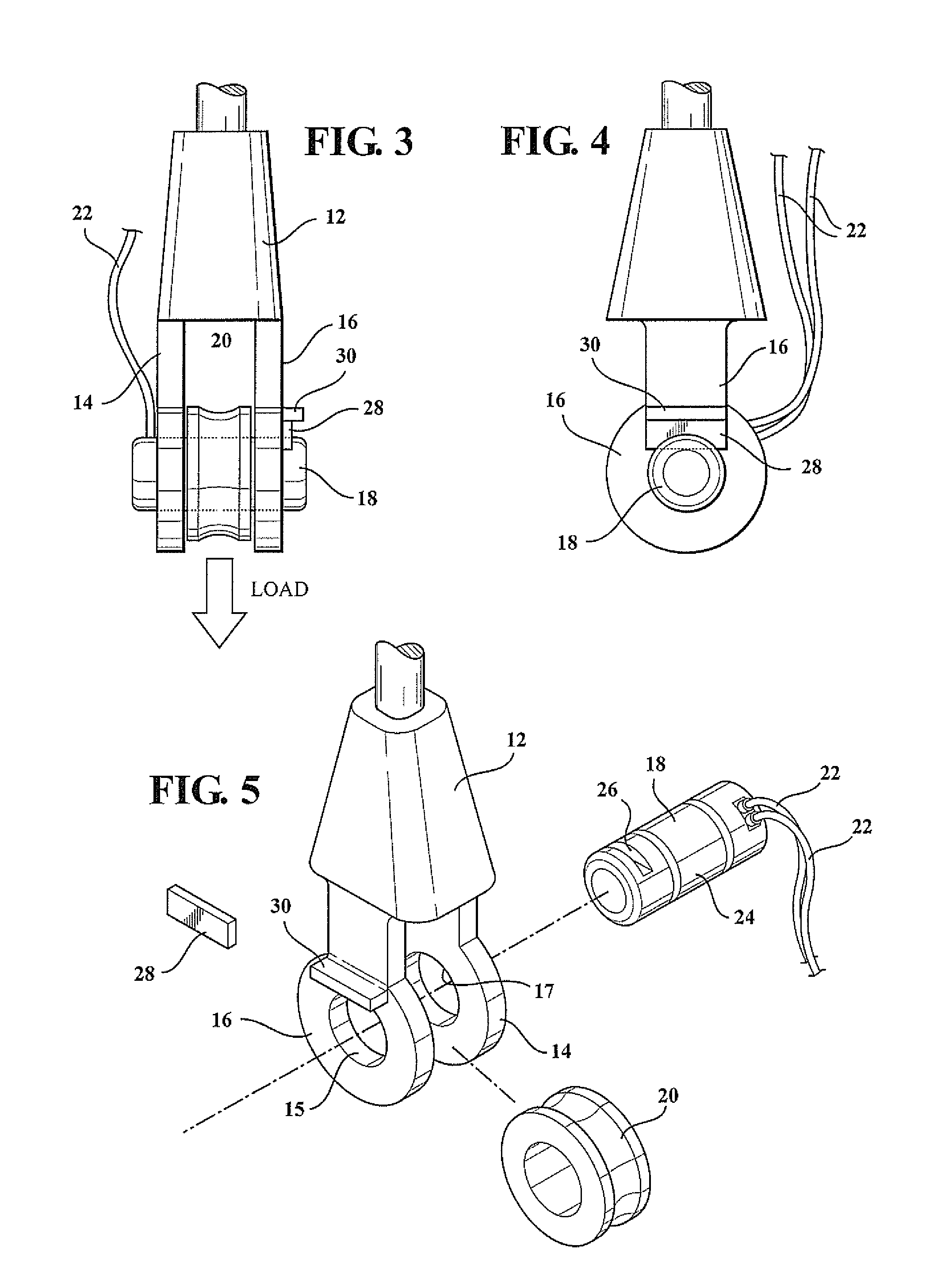 Load and torque sensing systems utilizing magnetic key for mechanical engagement
