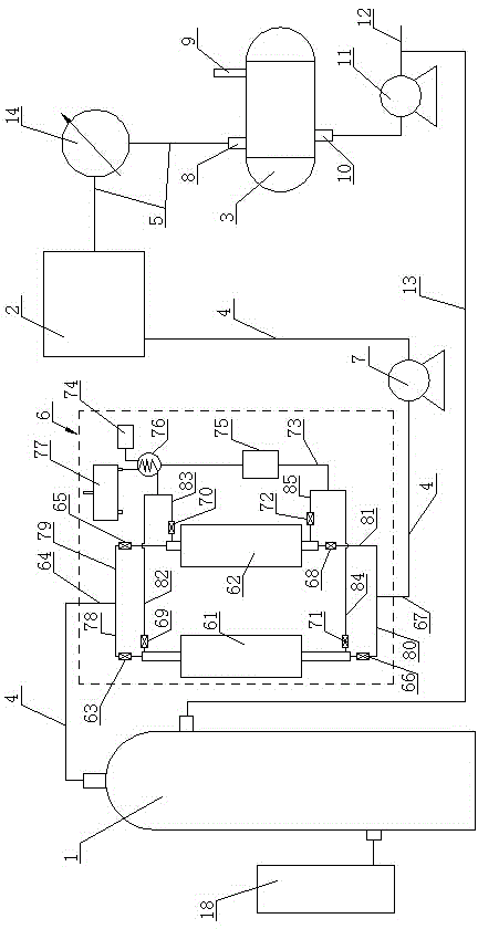 Dehydration anti-corrosion device for constant top equipment