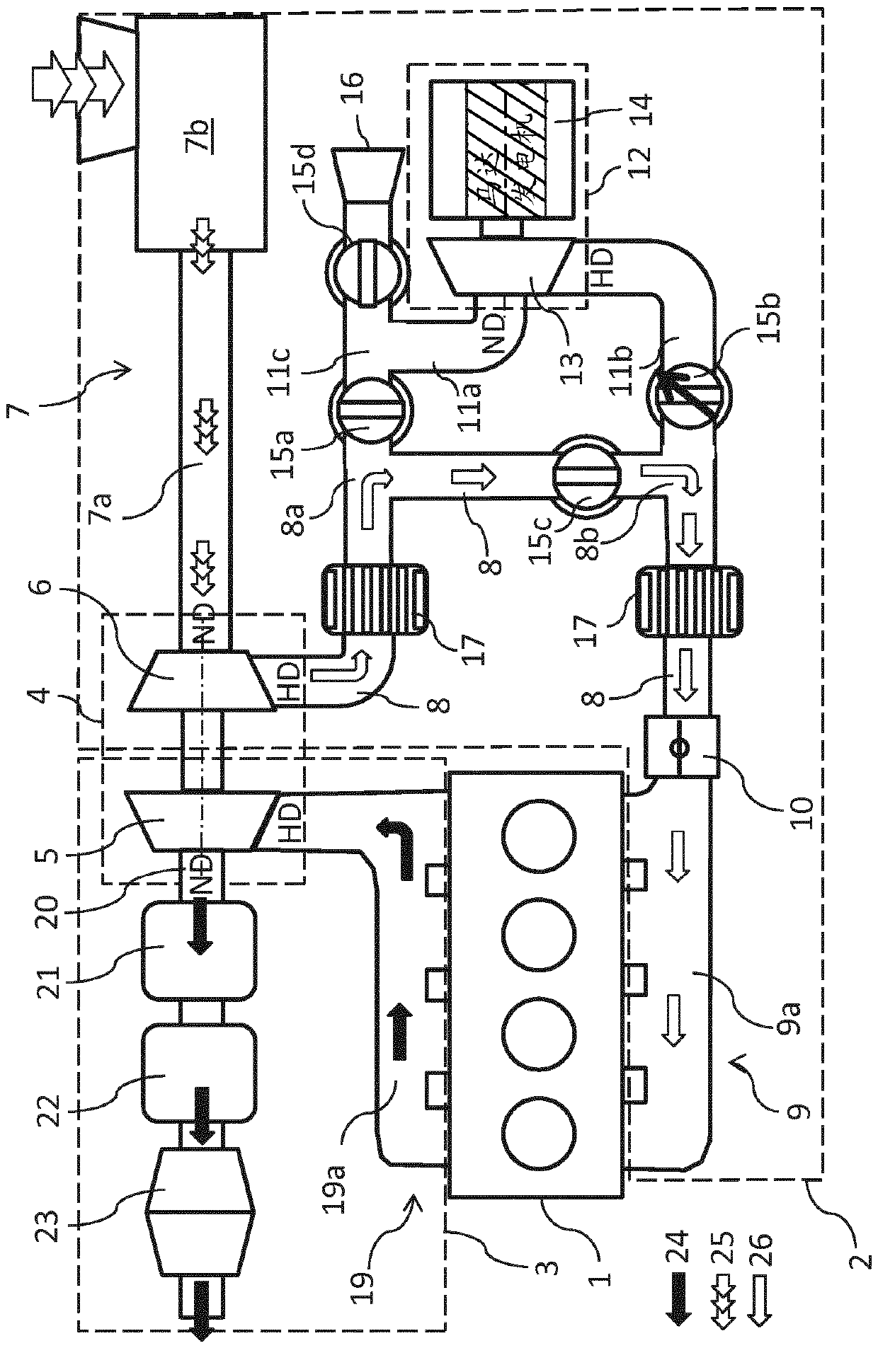 Charging device for an internal combustion engine and method for operating the same