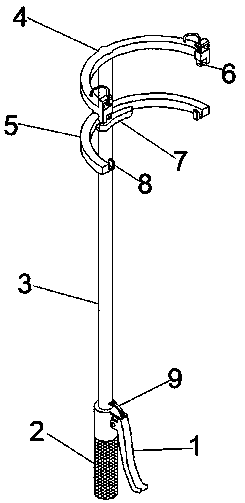 A special tool for installing a pole number identification plate