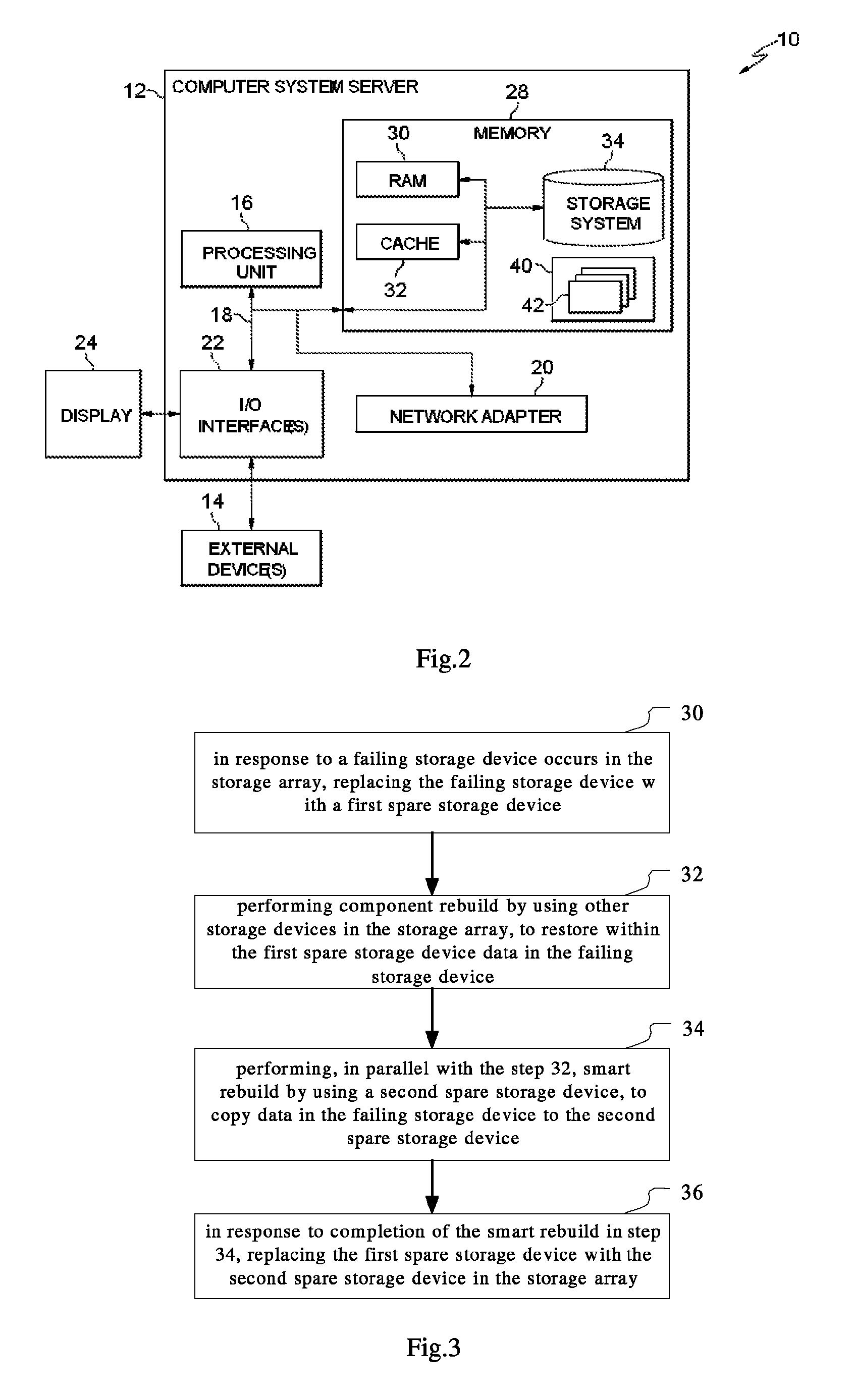 Rebuilding a storage array