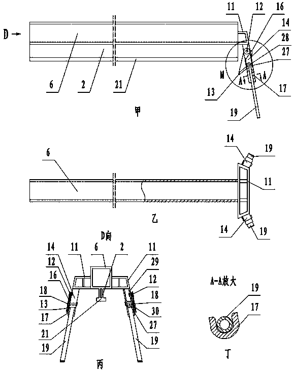 Device for directly hoisting object into house through tower crane