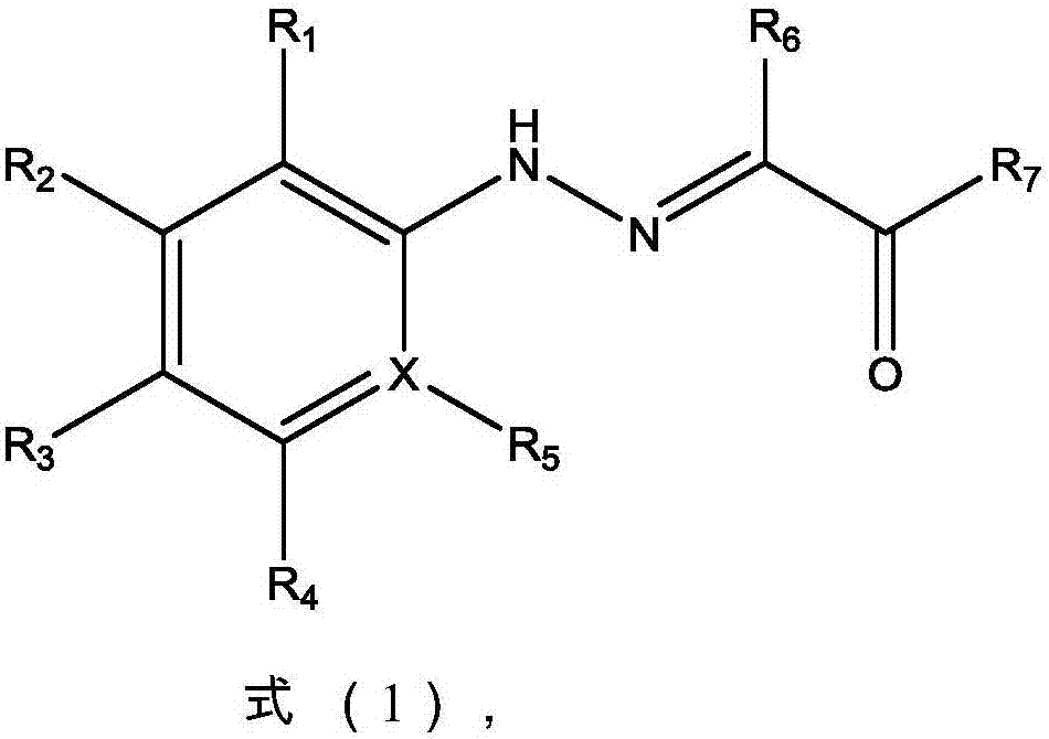 Application of phenylhydrazine base ketone compound as agricultural bactericide