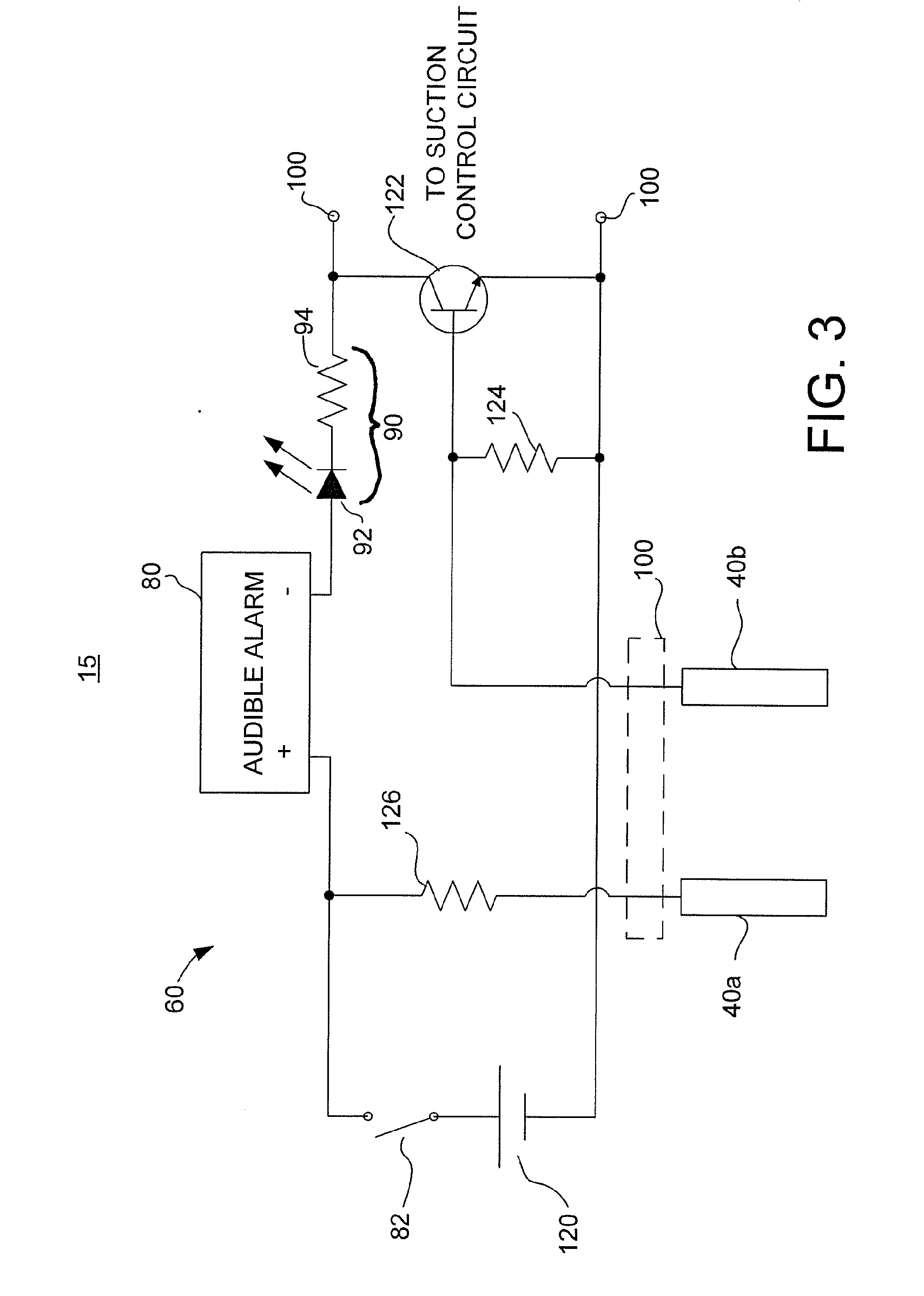 Fluid level sensor for a container of a negative pressure wound treatment system