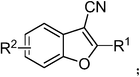A kind of synthetic method of 2-phenyl-3-cyanobenzofuran compound