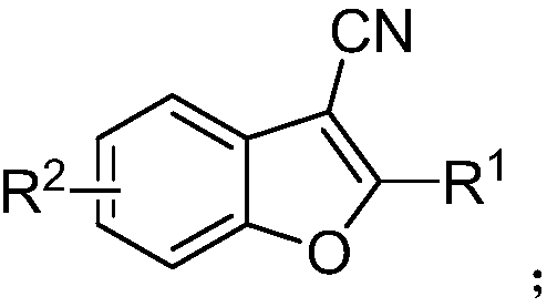 A kind of synthetic method of 2-phenyl-3-cyanobenzofuran compound