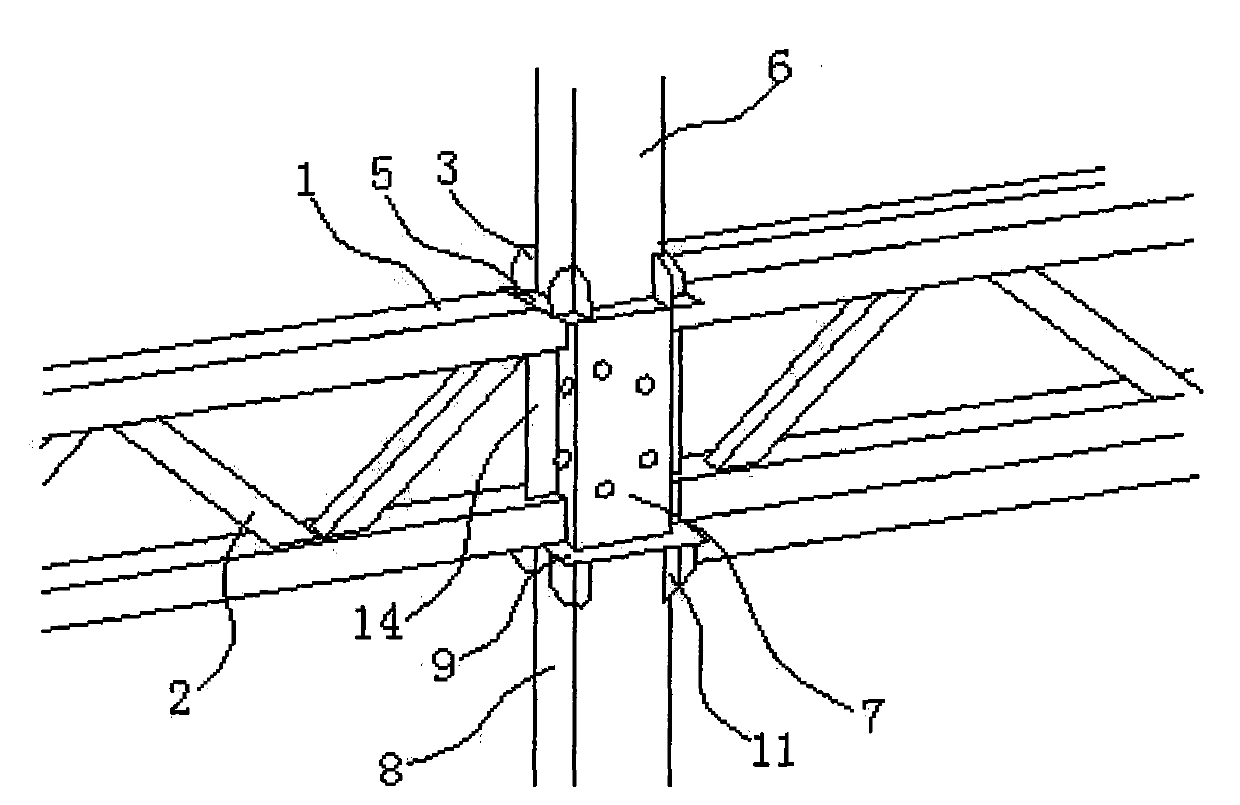 Assembled-type beam-column joint connecting structure