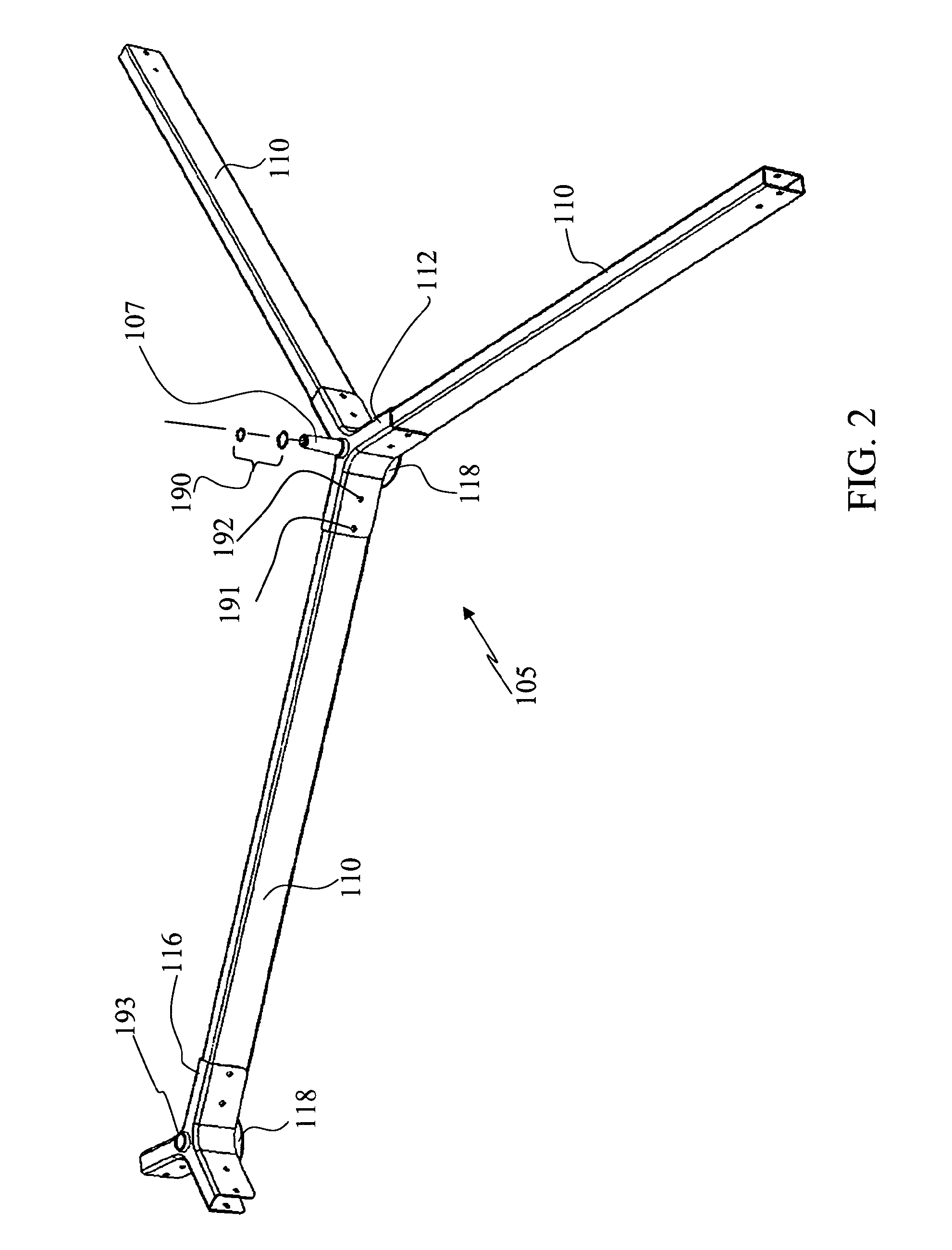 Solar collector mounting array