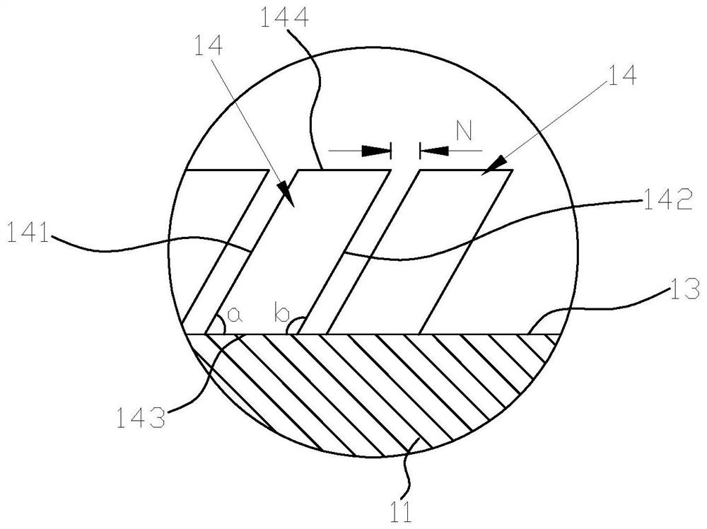 Full-tab pole piece and wound battery