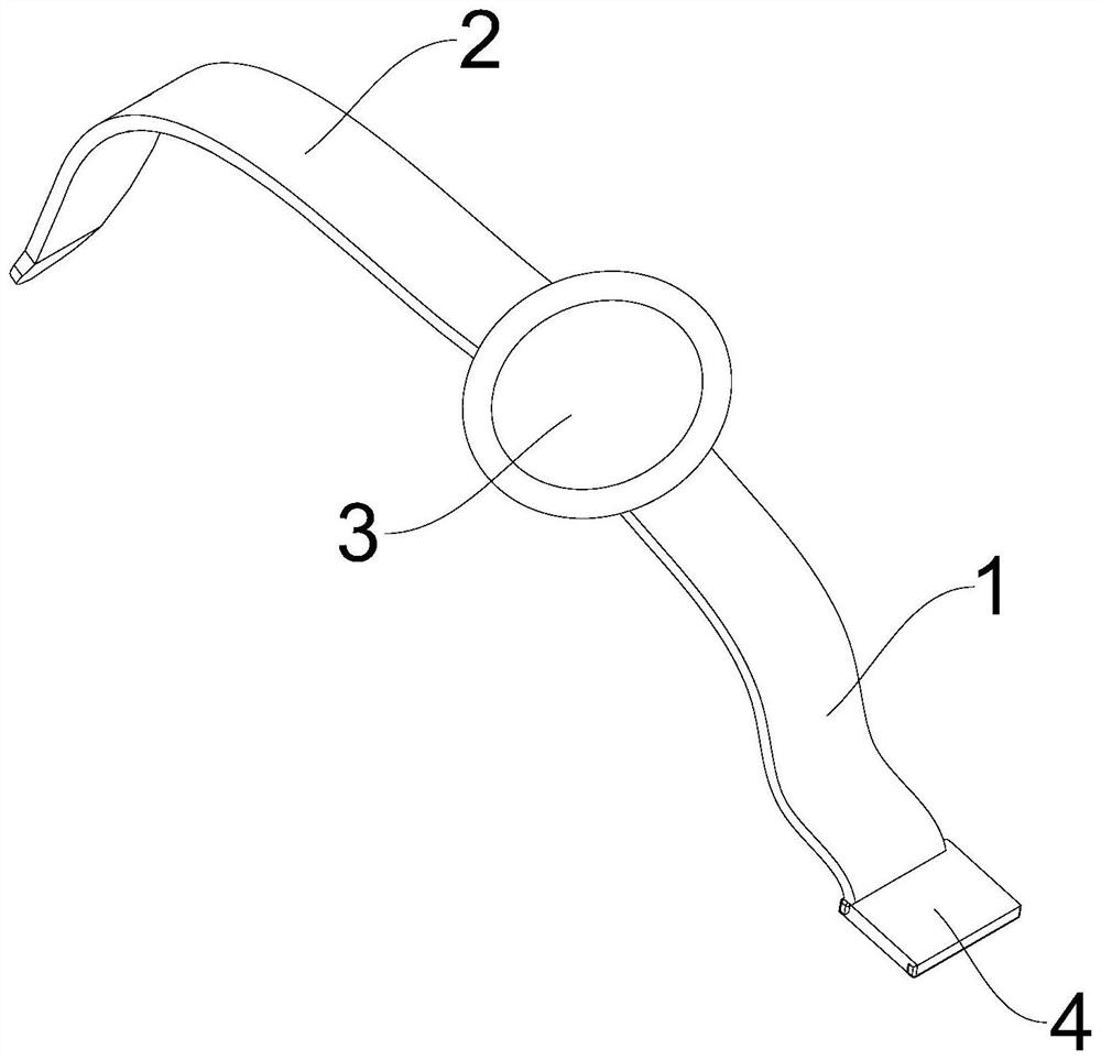 Circulating positioning wrist strap