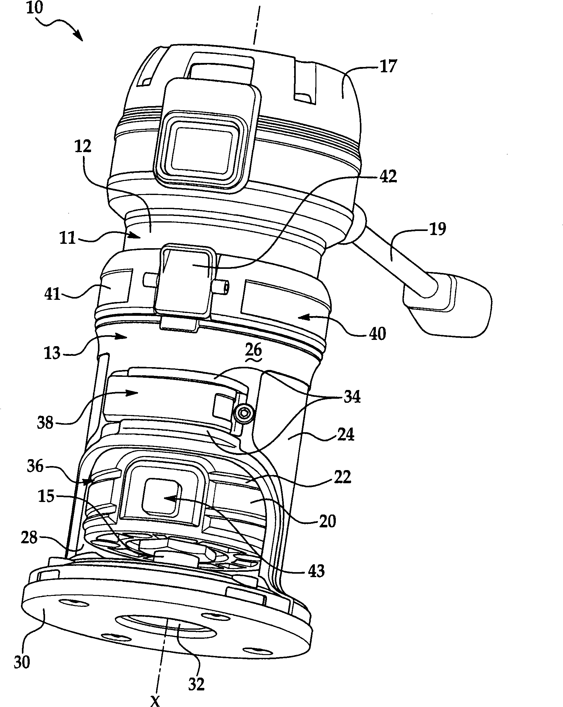 Power tool with spindle lock