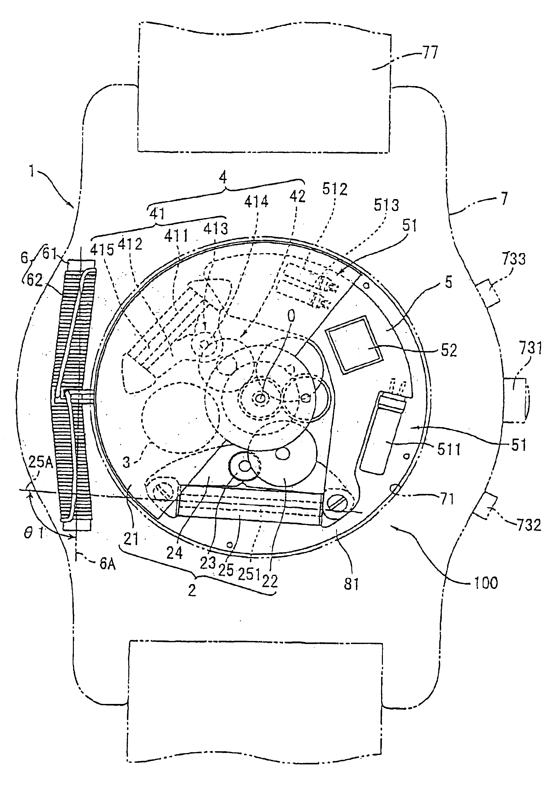 Electronic timepiece including rotary weight and antenna