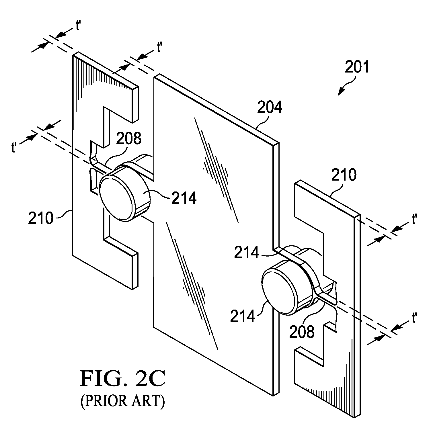 Mirror Assembly with Recessed Mirror