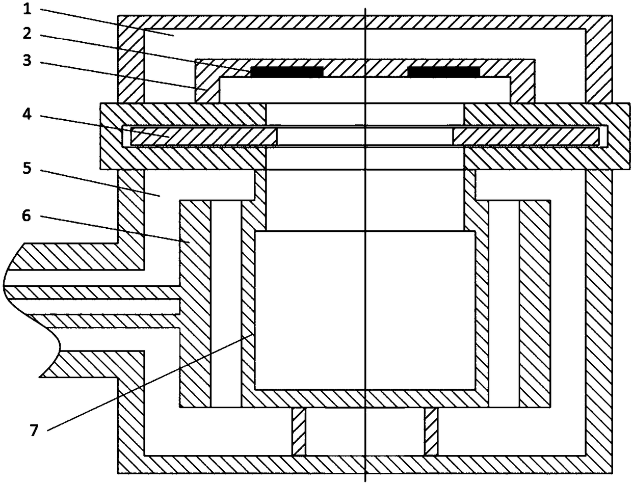 Spatial fast expansion batched test-piece thermal shock test device