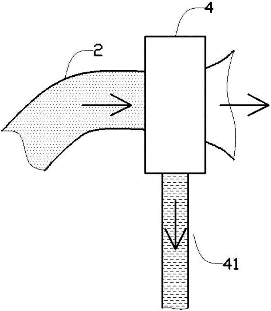 Airbag-type repeated smoke filtering breathing device