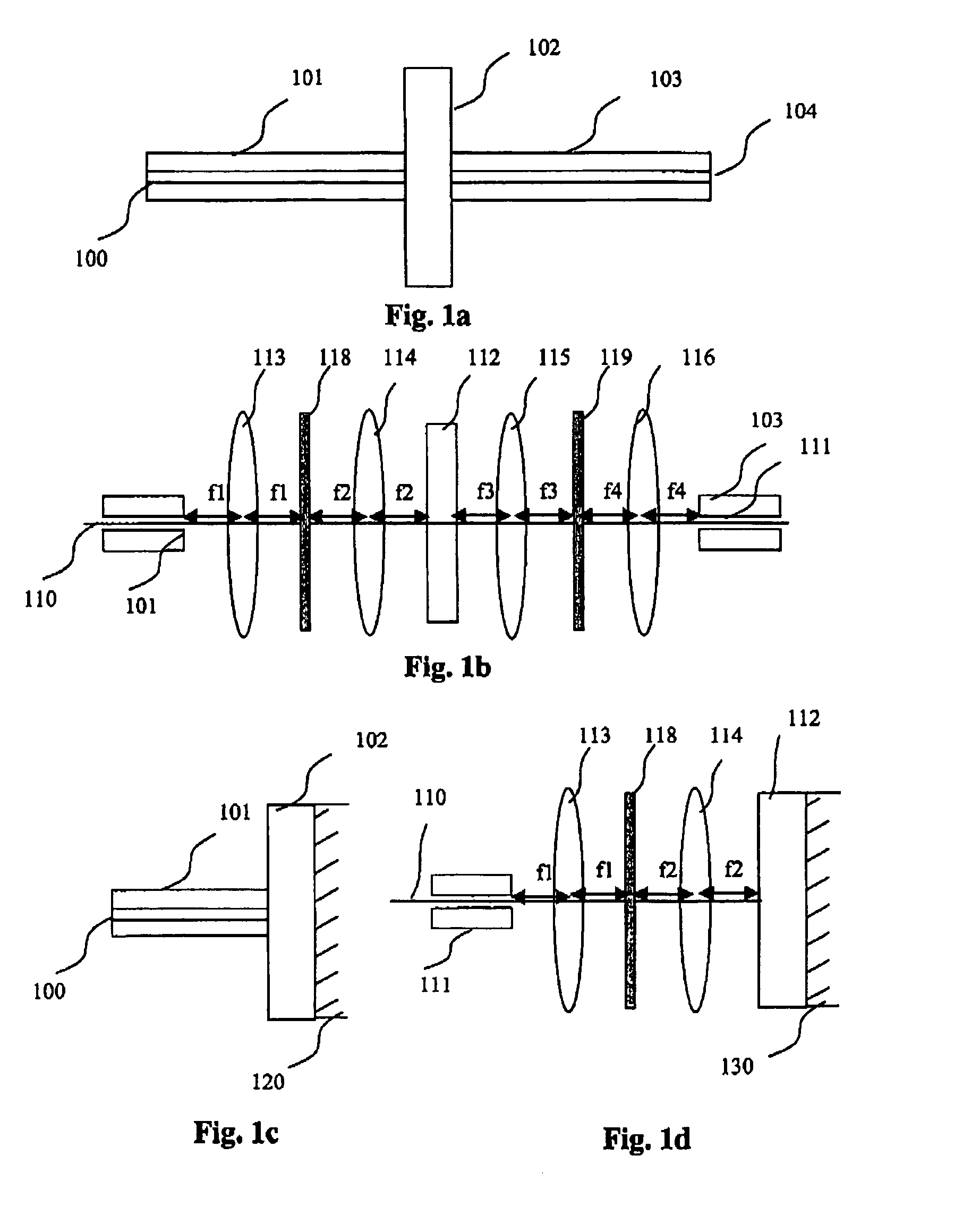 Spatial phase filter for light beams, system and corresponding method
