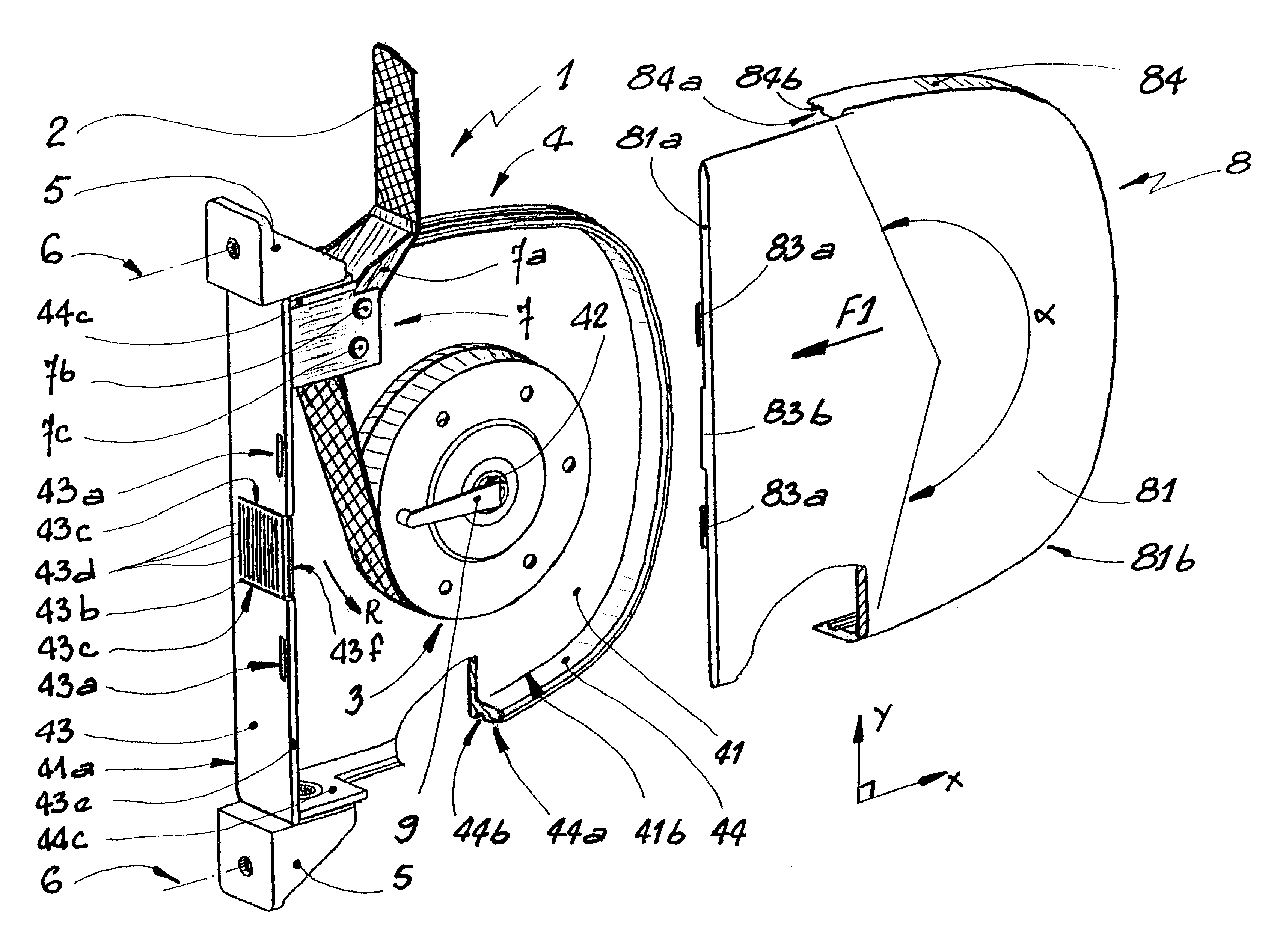 Device for maneuvering a shutter or roller-type closure member and process for manufacturing such a closure member