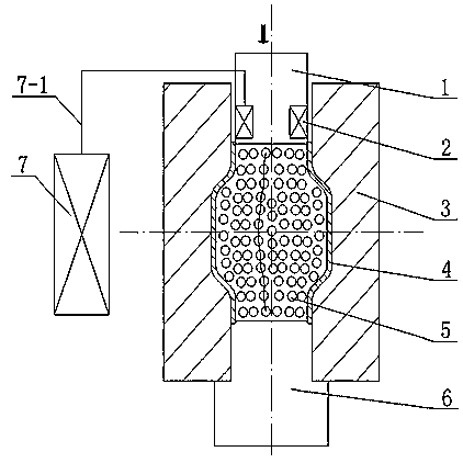 Magnetic medium-assisted pipe internal pressure forming method