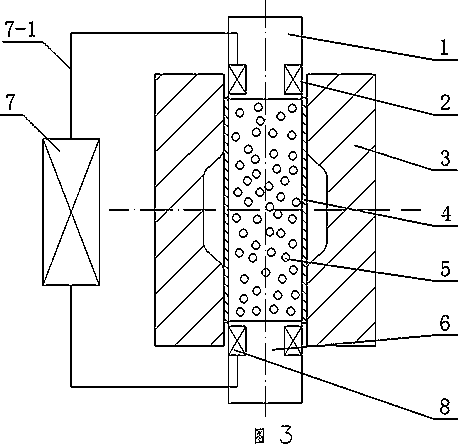 Magnetic medium-assisted pipe internal pressure forming method