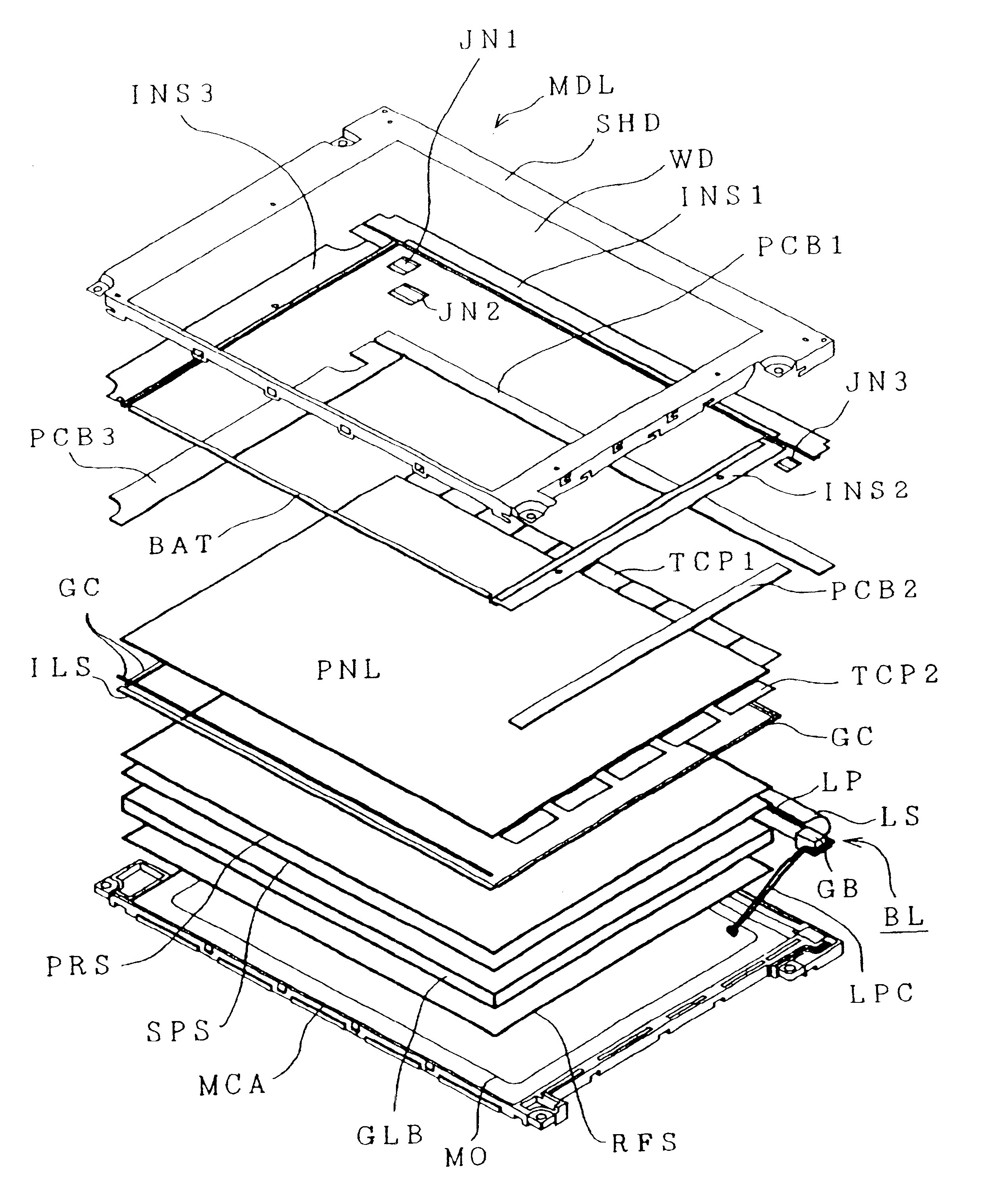 Liquid crystal display with casing structure