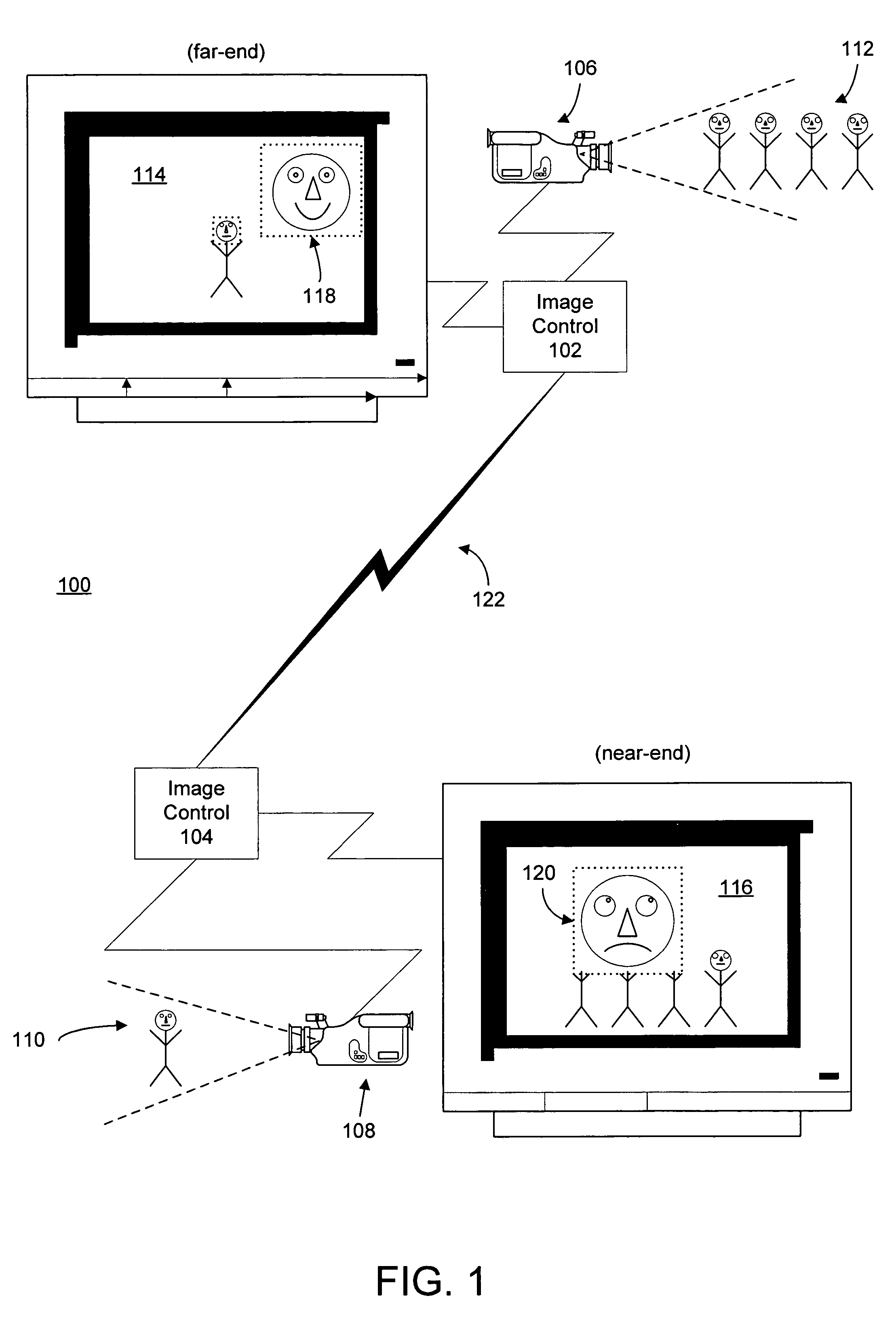 Bandwidth conserving near-end picture-in-picture video applications