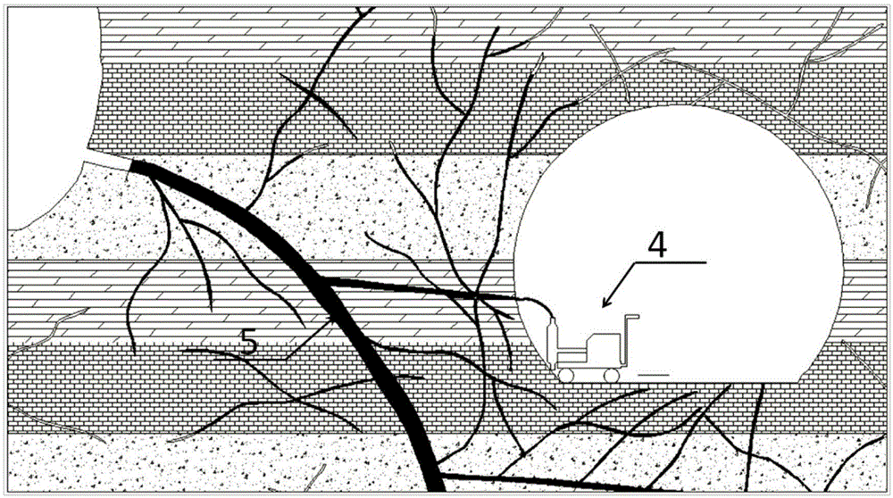 Life-cycle treatment method of water inrush in tunnel
