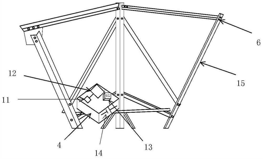 Real-time looseness degree monitoring device for bolts of power transmission tower