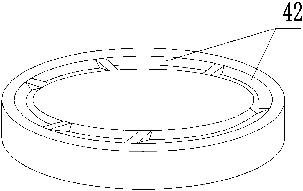 Wear-resisting ball cooling discharging device