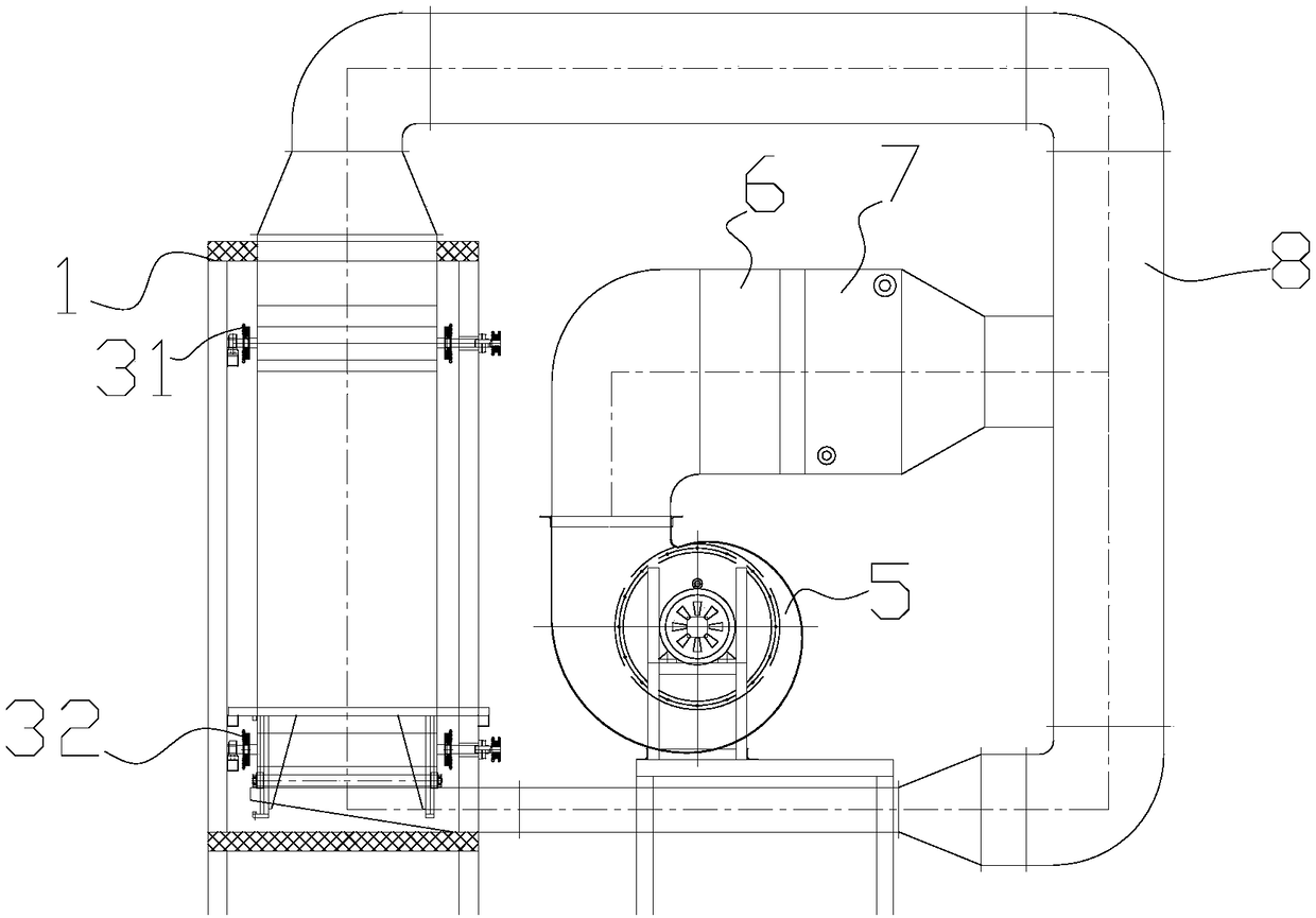 Drying device for producing flaky gelatin