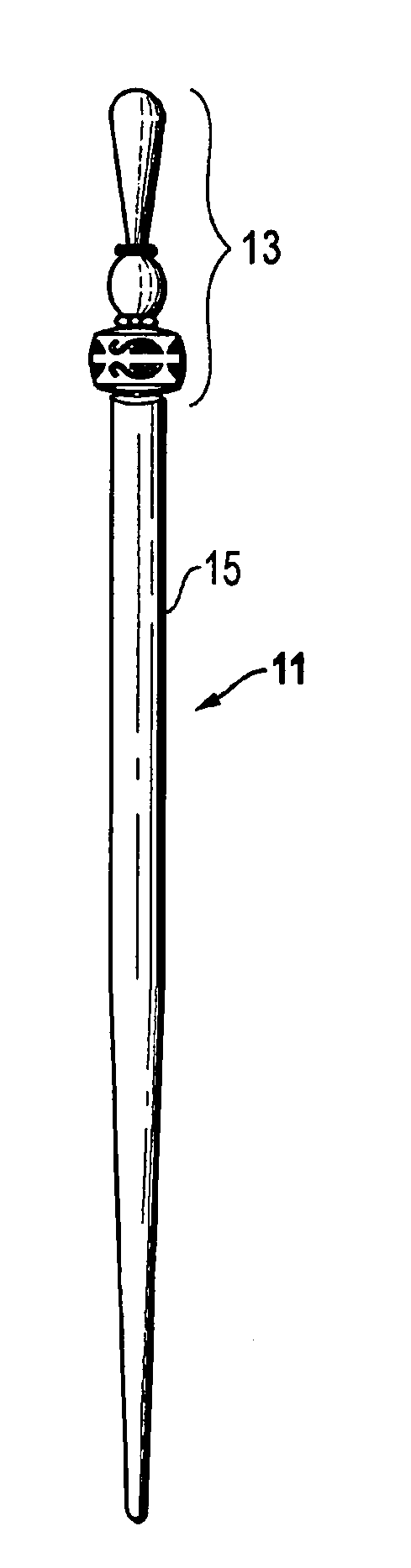 System, method, and apparatus for interchangeable decorations for ornamental sticks