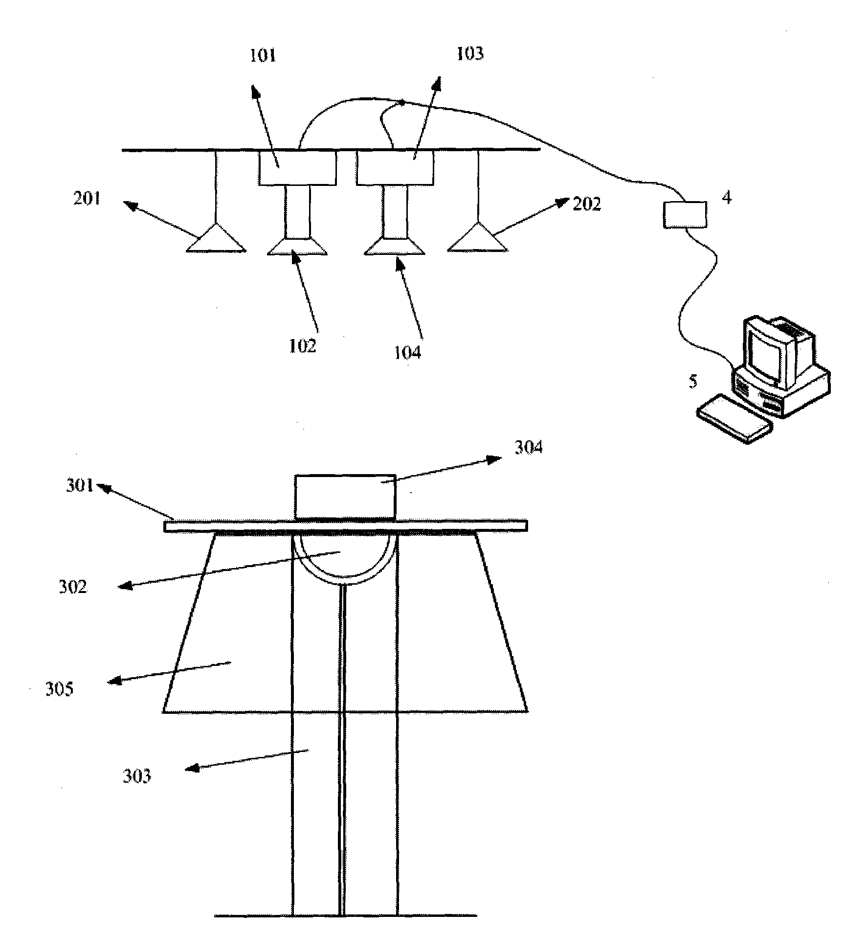 Binocular stereovision measuring device and method for attitude angle of triaxial air floating platform
