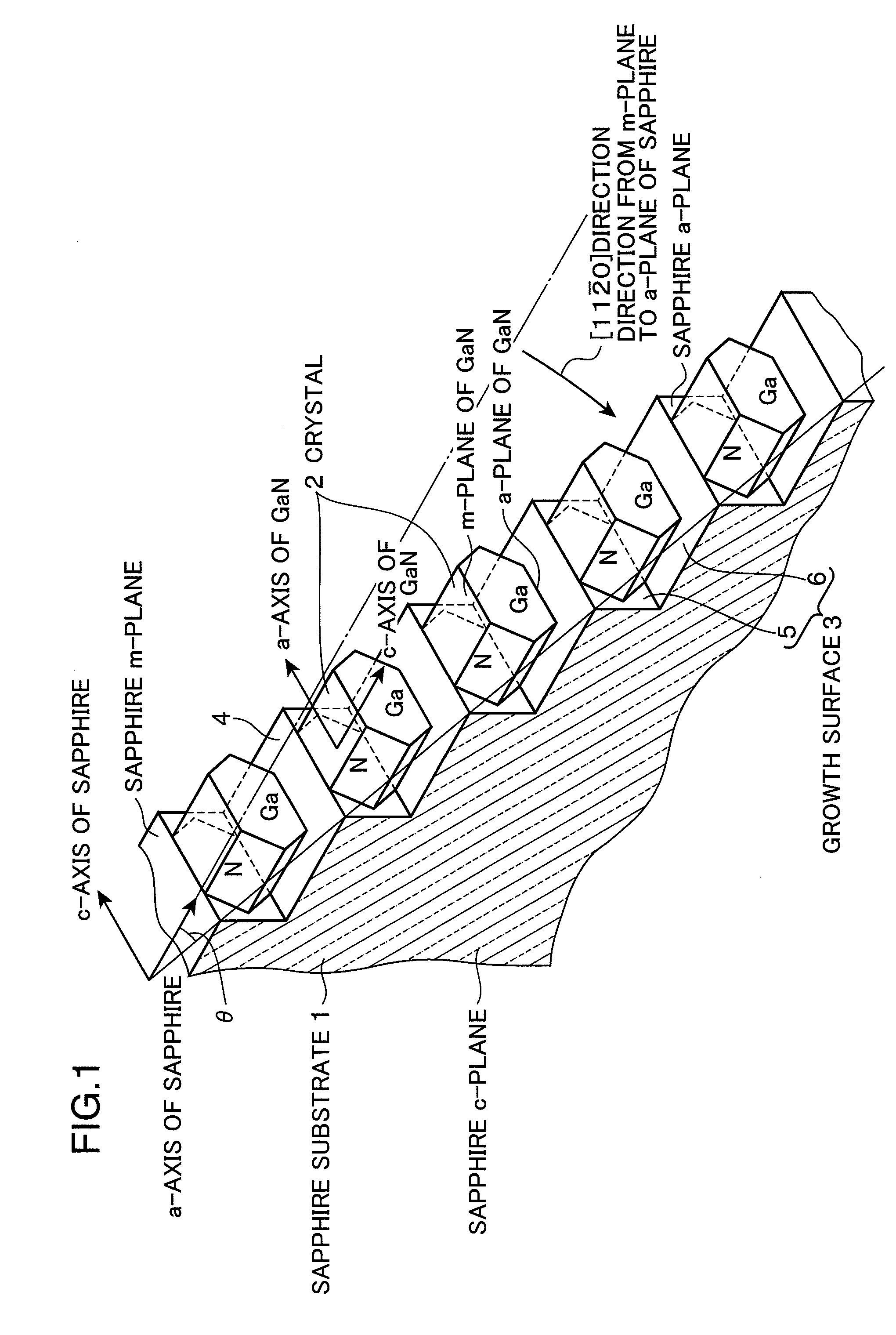 Sapphire substrate, nitride semiconductor luminescent element using the sapphire substrate, and method for manufacturing the nitride semiconductor luminescent element